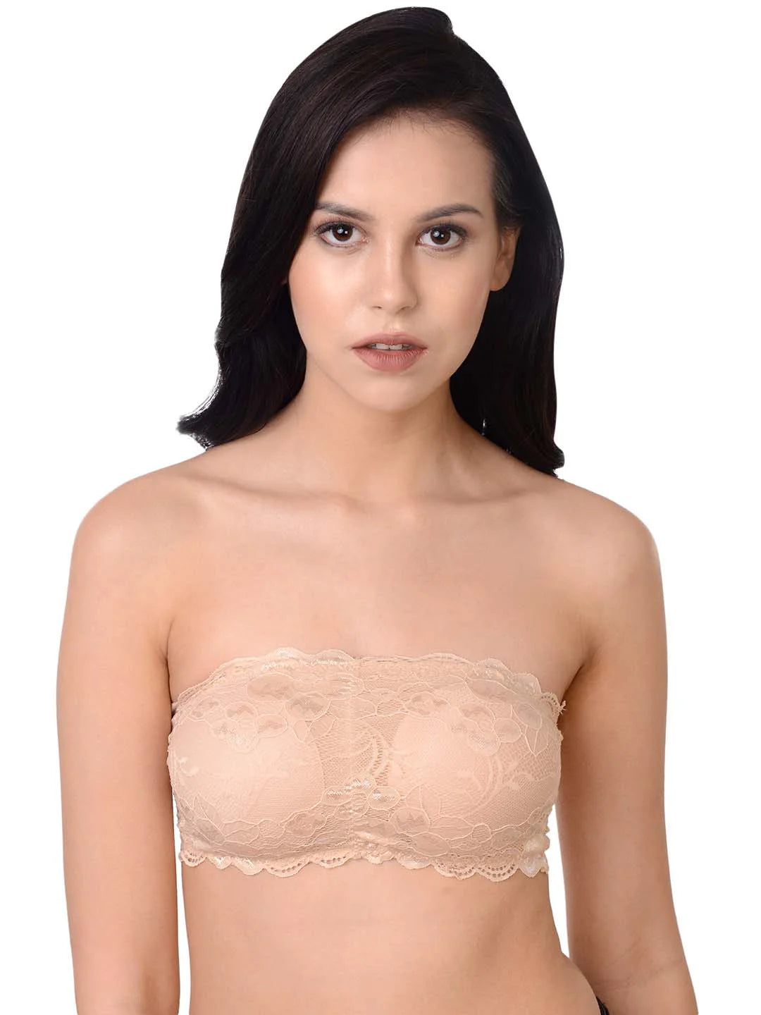 Beige Solid Non-Wired Lightly Padded Everyday Bra - Da Intimo - Lingerie Online Store India