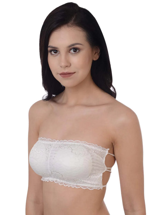 White Solid Non-Wired Lightly Padded Everyday Bra - Da Intimo - Lingerie Online Store India