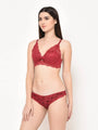 Da Intimo Lightly Padded Lace Design Lingerie Set - Da Intimo - Lingerie Online Store India