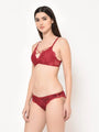 Da Intimo Lightly Padded Front Cage Design Lingerie Set - Daintimo