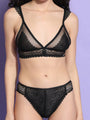 Soft Lace Non Padded Winged Strap Lingerie Set - Da Intimo - Lingerie Online Store India