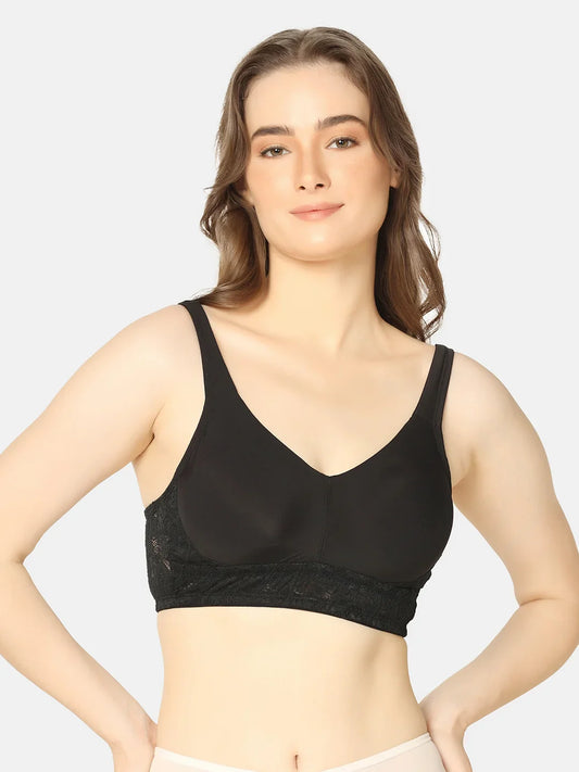 Full Coverage Multi-layer Broad Strap Bra - Da Intimo - Lingerie Online Store India