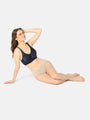 Curvy Love Plus Size Full Coverage Non Padded Everyday Navy Bra