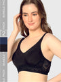 Curvy Love Pack of 2 Plus Size Full Coverage Non Padded Everyday Black & Navy Bra