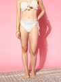 Off White Handmade Crochet Swimwear Bikini Bottom - Da Intimo - Lingerie Online Store India