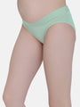 Low Waist Soft Cotton Pack Of 2 Black & Green Maternity Panty