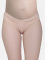 Low Waist Soft Cotton Beige Maternity Panty