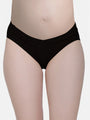 Low Waist Soft Cotton Black Maternity Panty