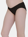 Low Waist Soft Cotton Black Maternity Panty