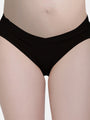 Low Waist Soft Cotton Black Maternity Panty