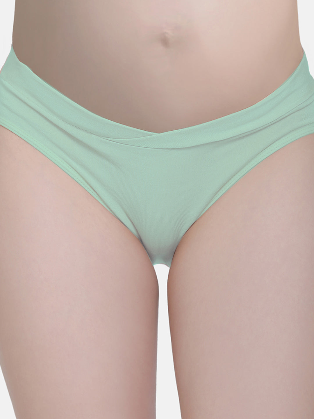 Low Waist Soft Cotton Green Maternity Panty