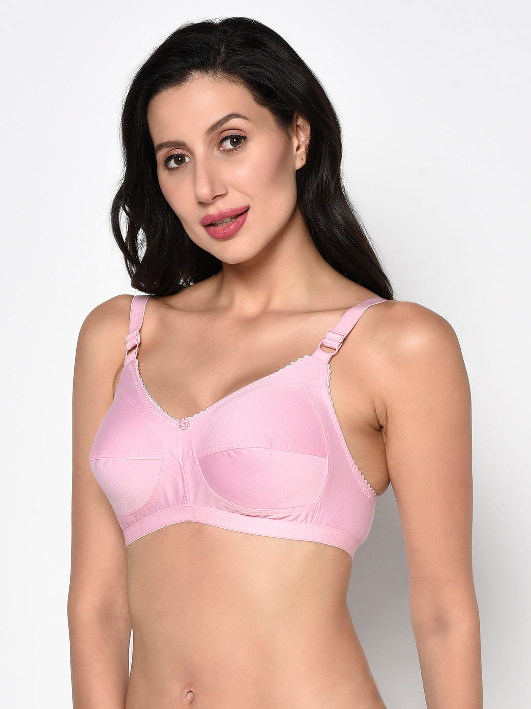 Women's Baby Pink Non padded Non Underwired Everyday Bra