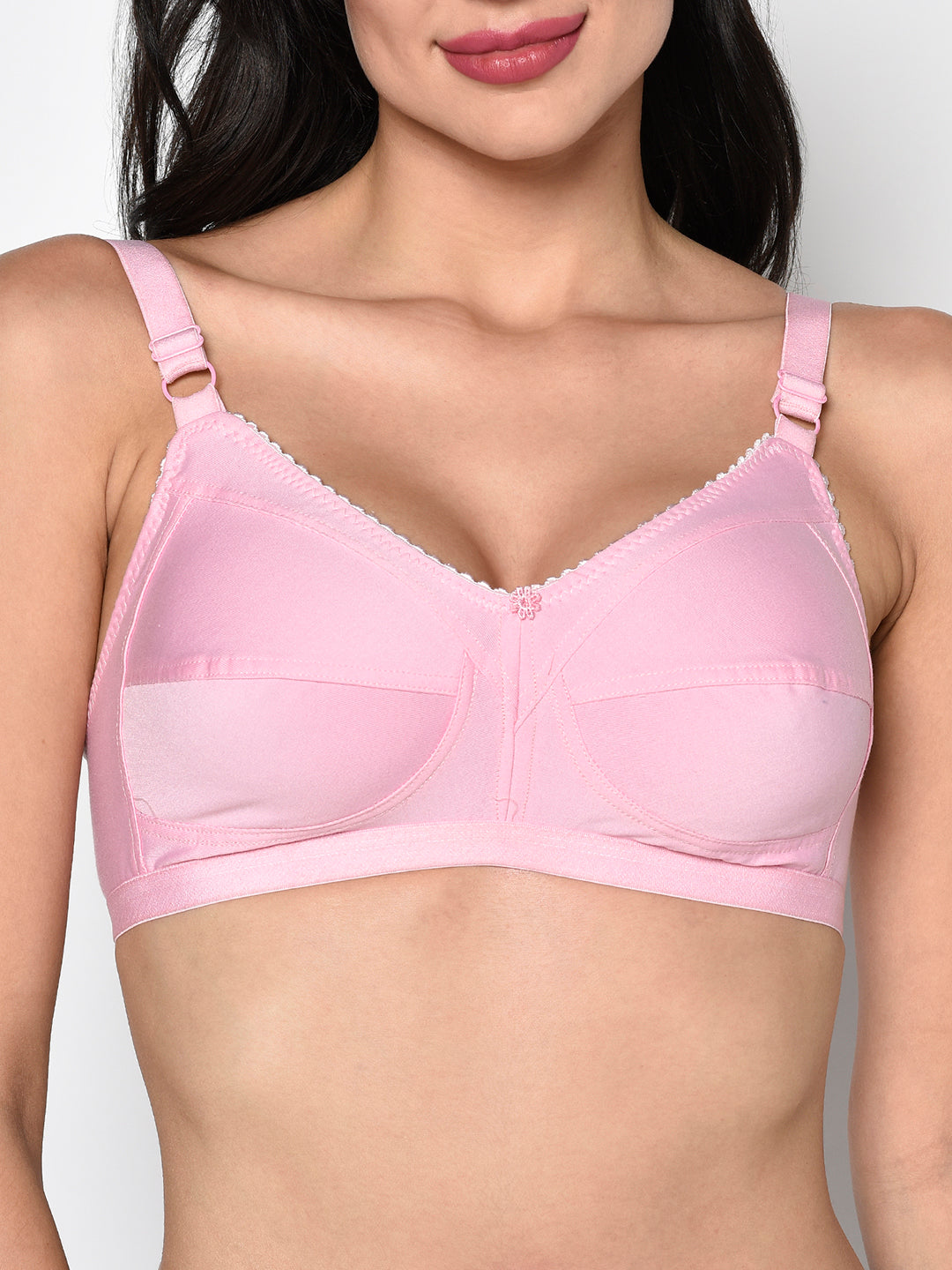 Women's Baby Pink Non padded Non Underwired Everyday Bra