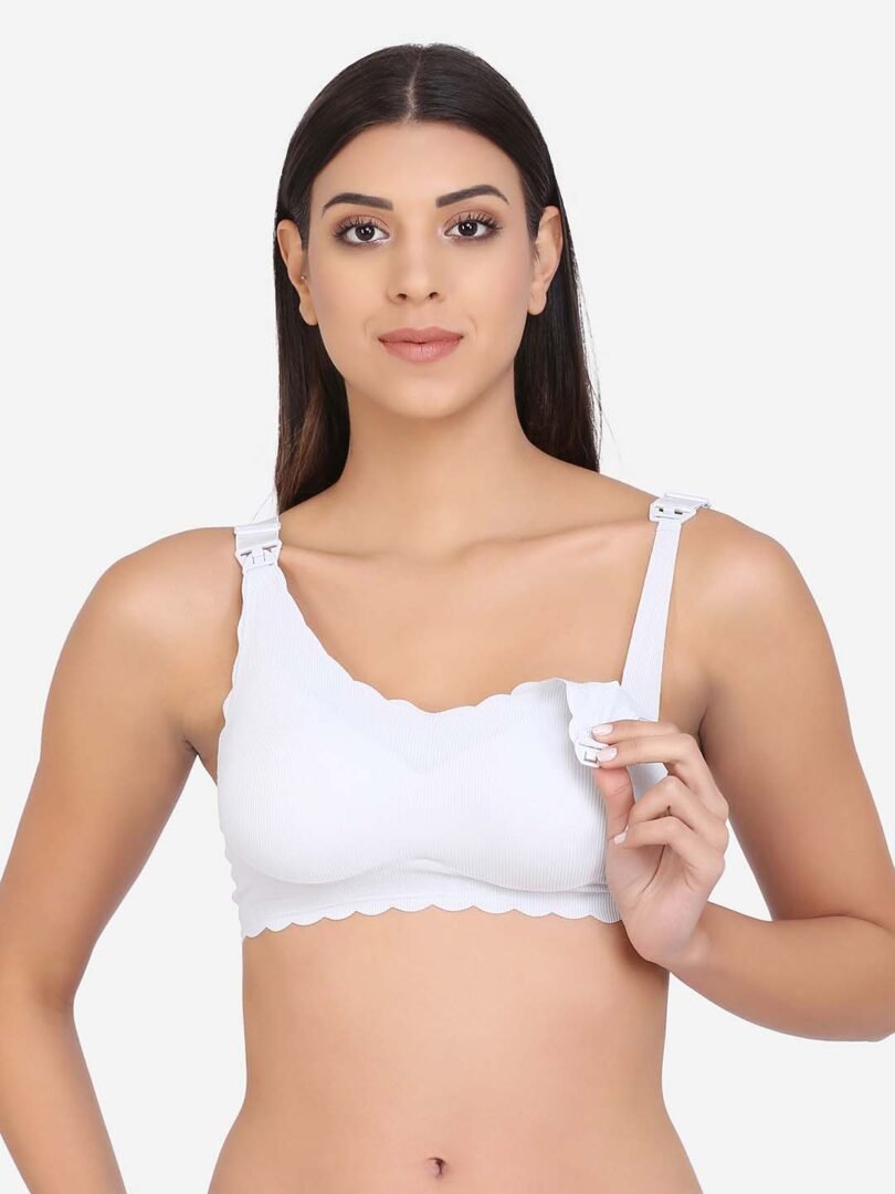 Buy Full Coverage Seamless Micro fabric Lightly Padded Breathable Maternity  Bra