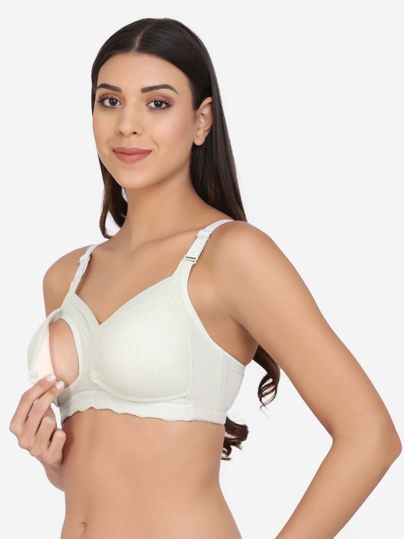 Buy Full Coverage Seamless Micro fabric Lightly Padded Breathable Maternity  Bra